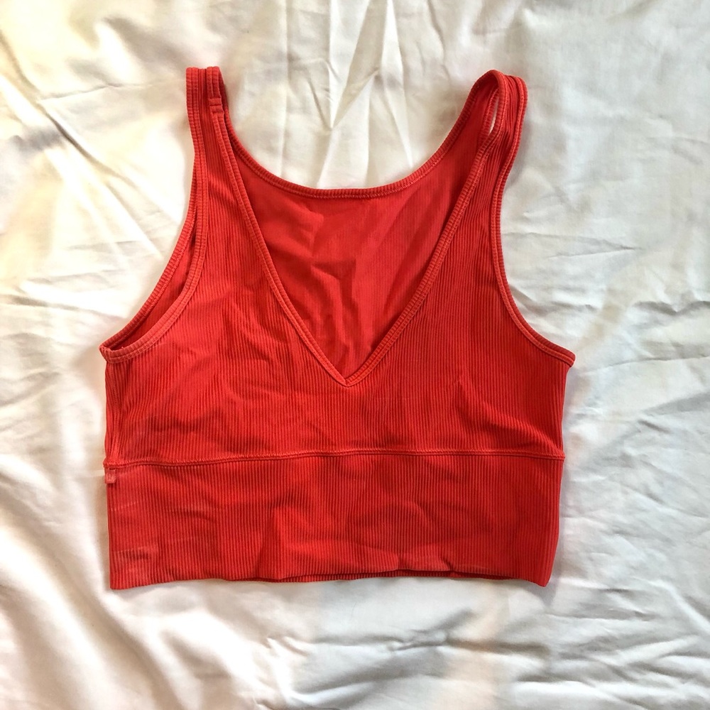 RARE lululemon flare red power pivot tank